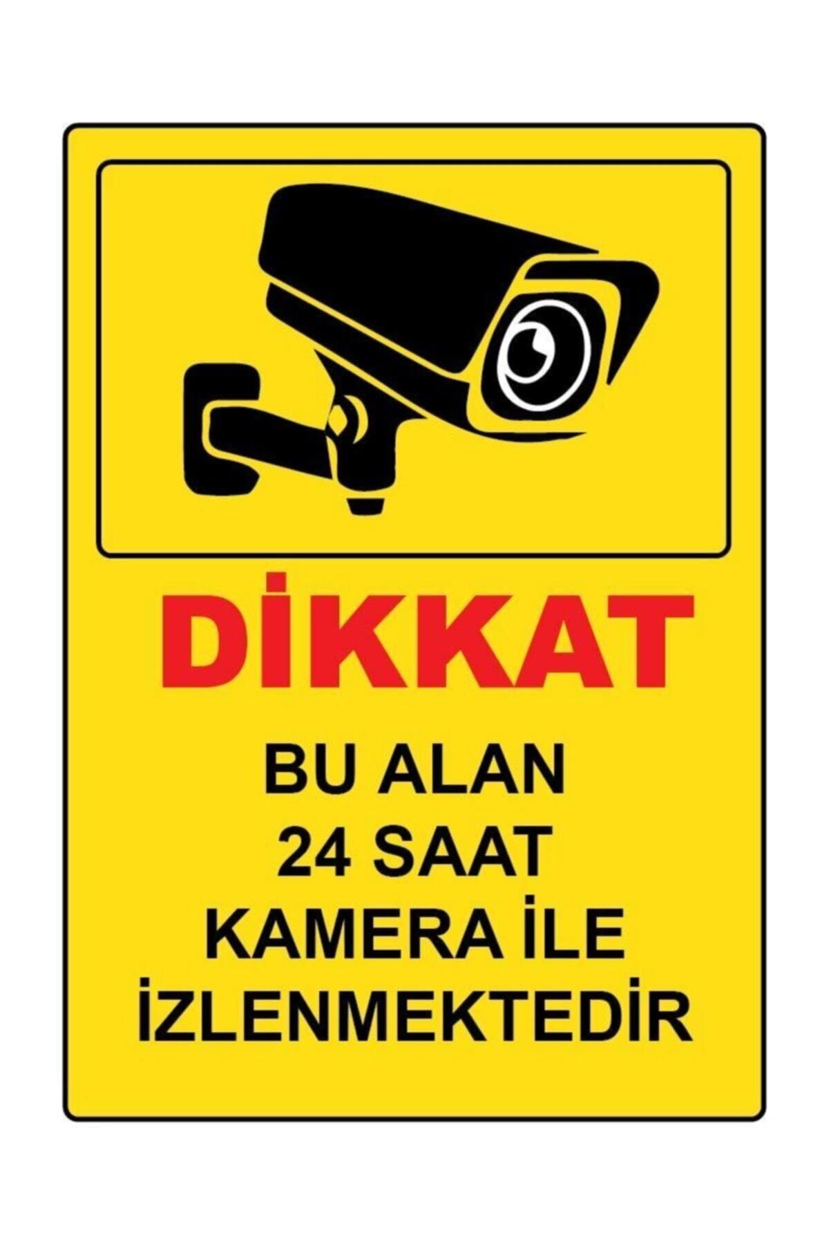 3M Bu Alan Kamera Ile Izlenmektedir Uyarı Levhası